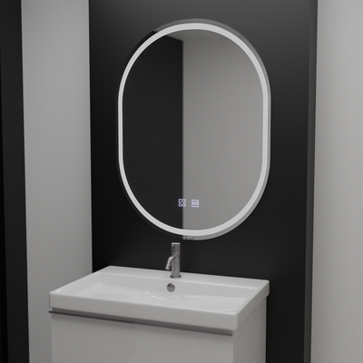 Огледално светодиодно овал 60x80cm velara touch toubmedmable демонтажната система