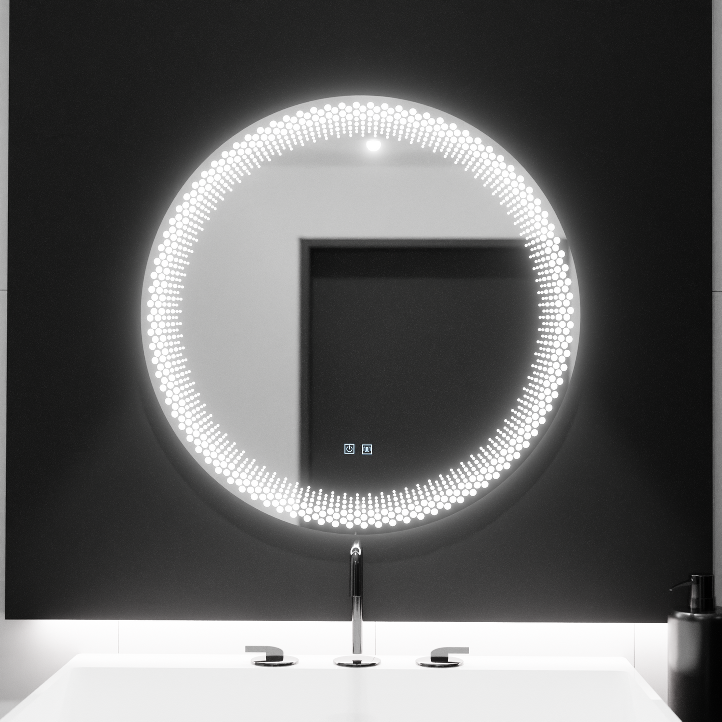 60см кръгло LED огледало - Stellaire Touch System Неизвестно деактивиране