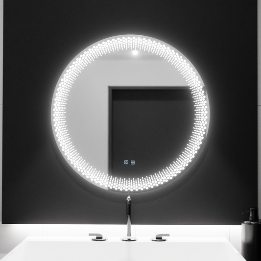 70см кръгло LED огледало - Corona touch Dimable Defrition System