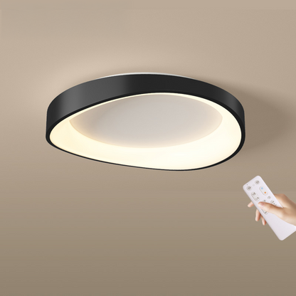 LED плафониер с дистанционно управление, PL103/520BK, 30W, диаметър 49 см, топла/студена/неутрална светлина, черен
