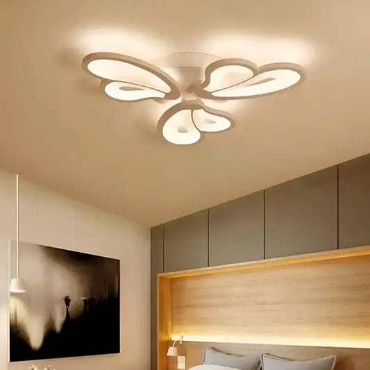 LED похот с дистанционно управление на Blossom, 43W, 3 венчелистчета, студ/гореща/неутрална светлина, нестабилна, бяла