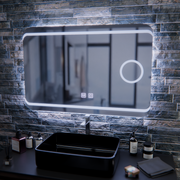 LED огледало E30S/65X45, функция за докосване и премахване на запотяването, козметична светлина, 65x45cm, студена светлина 6000K