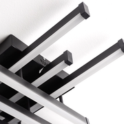 LED полилей с дистанционно управление LINEX, 90W, 8 елемента, студена/топла/неутрална светлина, димируем, черен