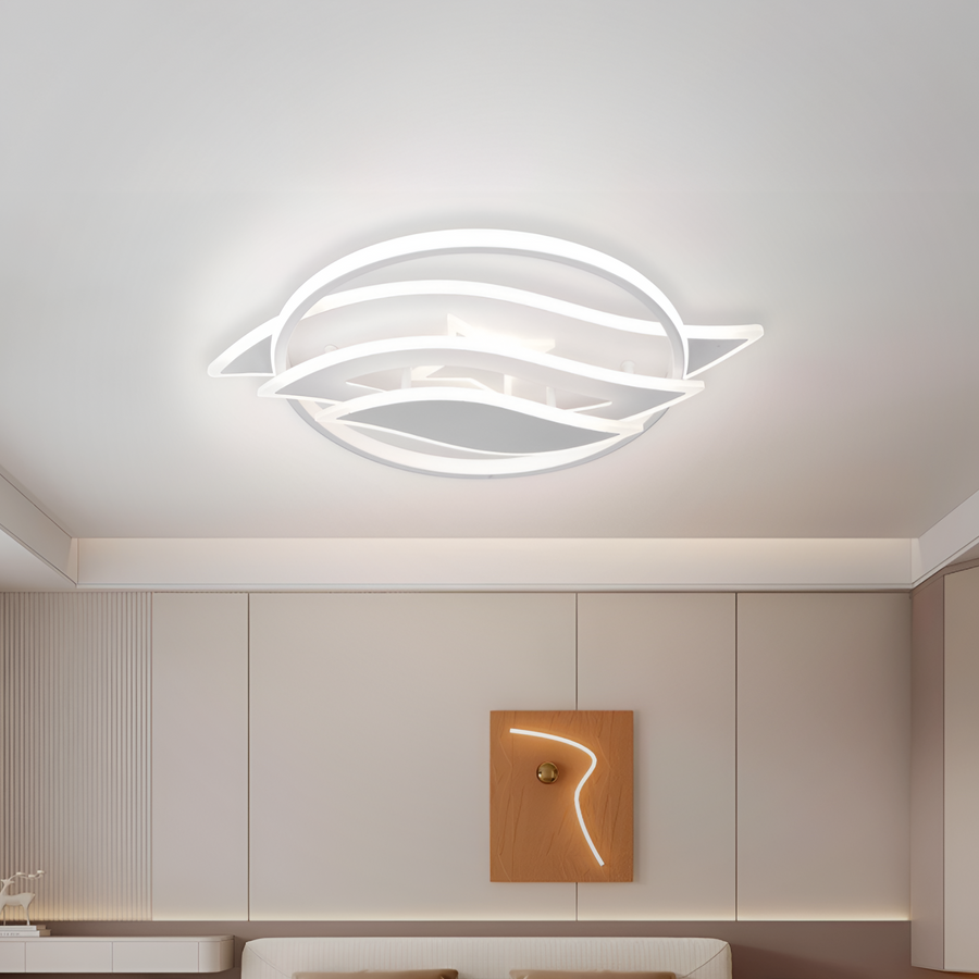 LED похот на Jarria 52W дистанционно управление, студ/горещ/неутрален/RGB светлина, бял, бял