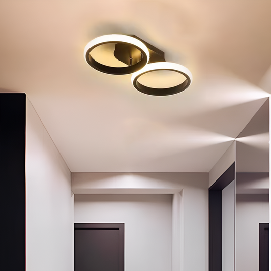 LED LED Elio Celio, 16W, 2 кръга, студена/гореща/неутрална светлина, черно