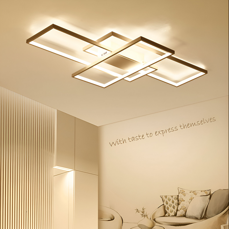 LED полилей с дистанционно управление Landyn 71W, студена/гореща/неутрална светлина, нестабилна, бяла