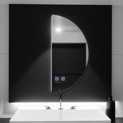 FELHOLD LED огледало Crescent, 160x80cm, сензорна система, студена светлина 6000K, димируема