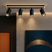 LED LED ELLEN 46W Студен/горещ/неутрален регулируем акрилен и черен метален проектор