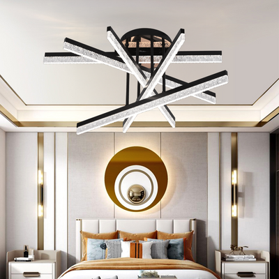 LED полилей с дистанционно управление LT179/5BK, 68W, 5 елемента, студена/топла/неутрална светлина, димируем, черен