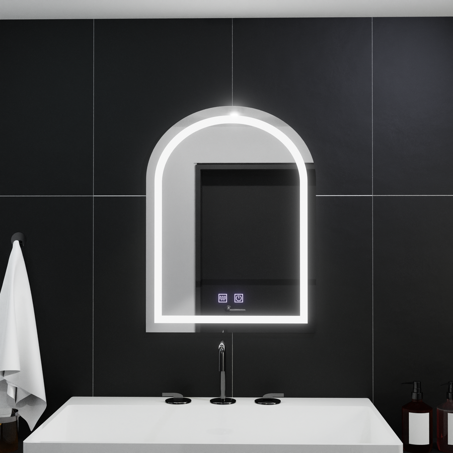Arcata 60x80cm LED огледало, Arco Touch, система за размразяване, подразбиращ се