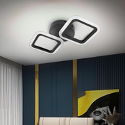 LED LED PULSARIS 22W, 2 квадрата, студена/гореща/неутрална светлина, черно