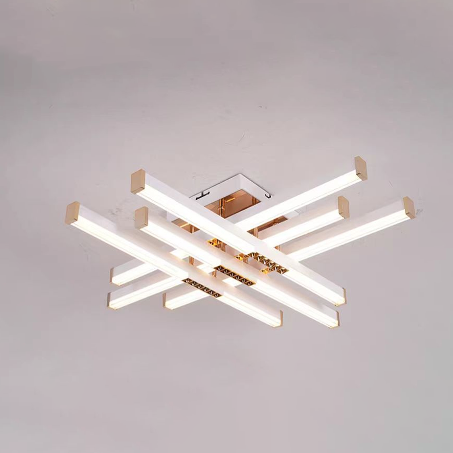 LED полилей с дистанционно управление LT178/6WH, 84W, 6 елемента, студена/топла/неутрална светлина, димируем, бял