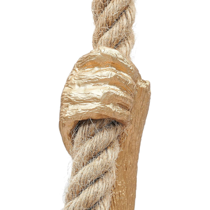 Ретро висящ полилей, LV700, 1xE27, маймуна, връв и метал, 100 см, черна опора