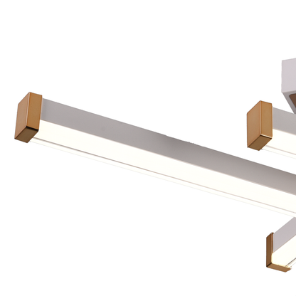 LED полилей с дистанционно управление LT178/4WH, 54W, 4 елемента, студена/топла/неутрална светлина, димируем, бял