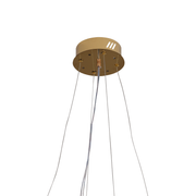 LED полилей LLC130/1CH, кристал и метал, 31 W, 1 кръг, възможност за димиране, регулируема височина, студена/топла/неутрална светлина, луксозно осветление