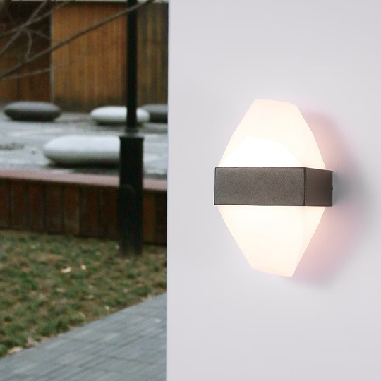 Външна LED стенна лампа ICEBERG 10W Metal IP65 Черна Външни стенни лампи Заглавие по подразбиране Alessandro Design