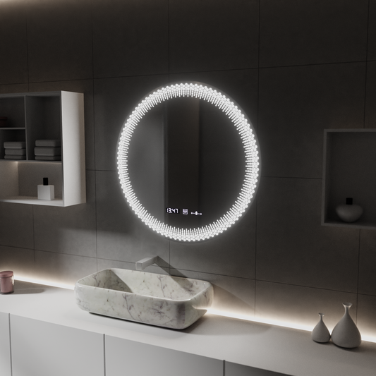 60 см кръгло LED огледало, Stellaire Touch, Disableting System, Daisy