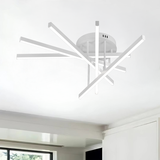 LED полилей с дистанционно управление GIO, 65 W, 5 елемента, студена/хладна/неутрална светлина, димируем, бял