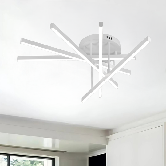 LED полилей с дистанционно управление GIO, 68W, 5 елемента, студена/топла/неутрална светлина, димируем, бял LED полилей с дистанционно управление Заглавие по подразбиране Alessandro Design