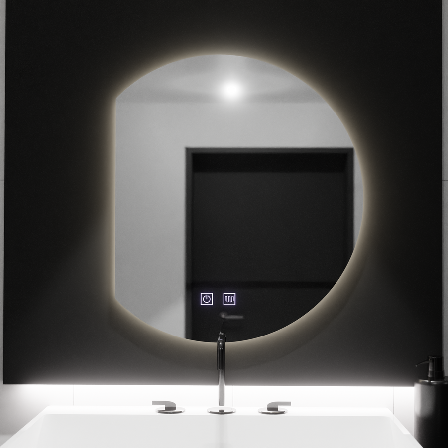 54x60 Semiluna LED огледало, Touch Arcana, система за размразяване, подражаема