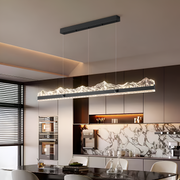 LED полилей, окачен с дистанционно управление на Maristella 36W, студена/гореща/неутрална светлина, нестабилна, регулируема височина, черно