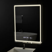 Правоъгълно светодиодно огледало, 60x80см, Wizz Sensor Motionglow Marcello, система за размразяване, часовник и термометър, размирен