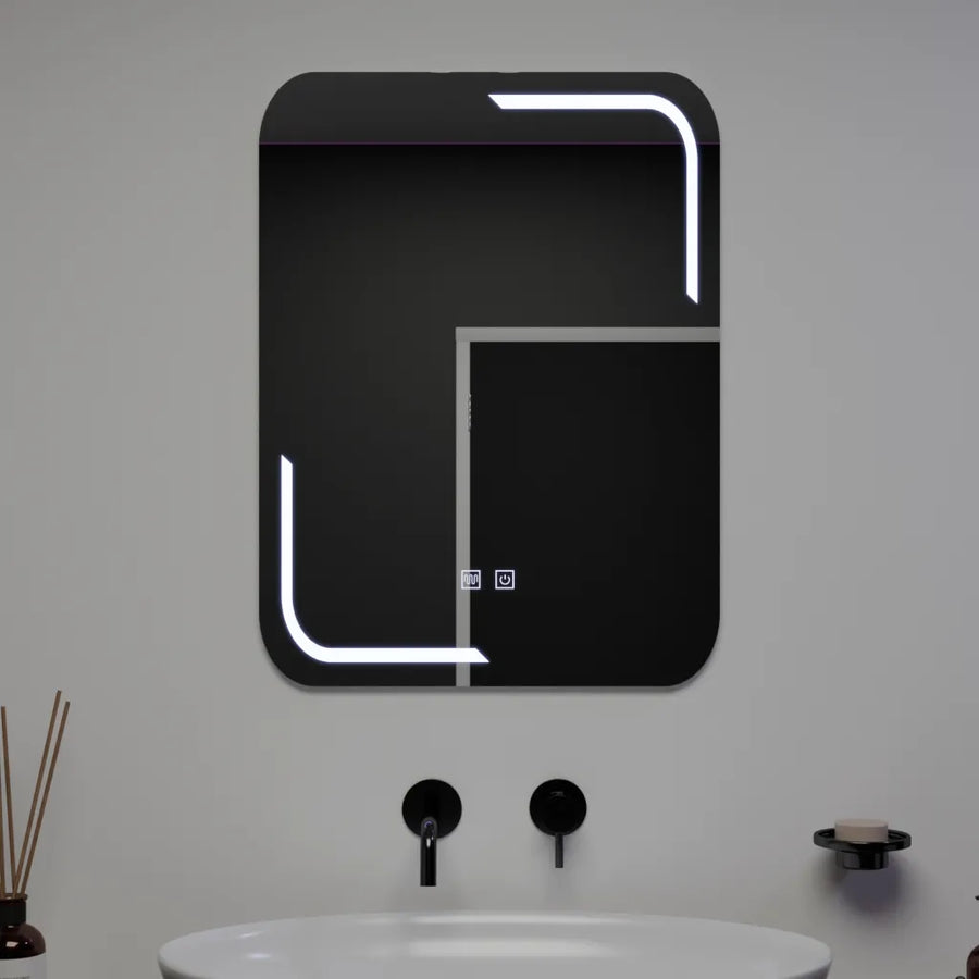 Правоъгълно LED огледало, 60x80cm, Touch Ulrich, заместник -система