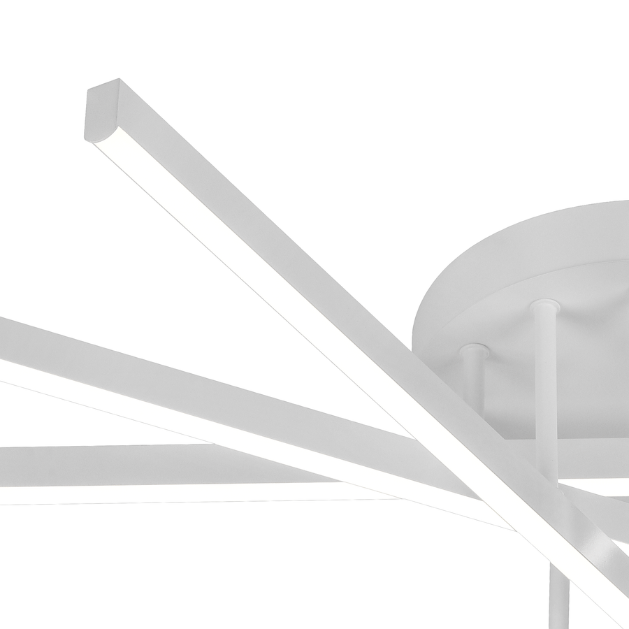 LED полилей с дистанционно управление GIO, 65 W, 5 елемента, студена/хладна/неутрална светлина, димируем, бял