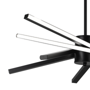 LED полилей с дистанционно управление LT176/5BK, 69W, 5 елемента, студена/топла/неутрална светлина, димируем, черен, регулируем по височина