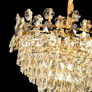 Cymandier Crystal Windsor Elegance 6x E14, диаметър 49 cm, лъскаво злато, регулируема височина