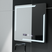 Правоъгълно светодиодно огледало, 80x60см, rayonnement motionglow marcello, система за деактивиране, часовник