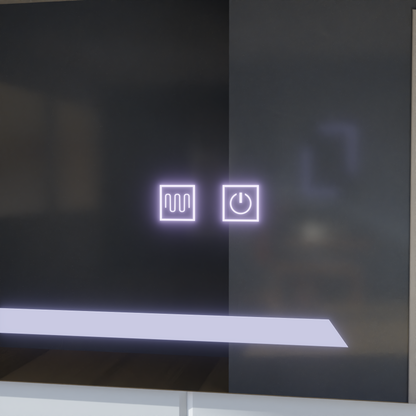 Правоъгълно LED огледало, 50x70cm, ECLISSA Touch, Demister System, Dimable