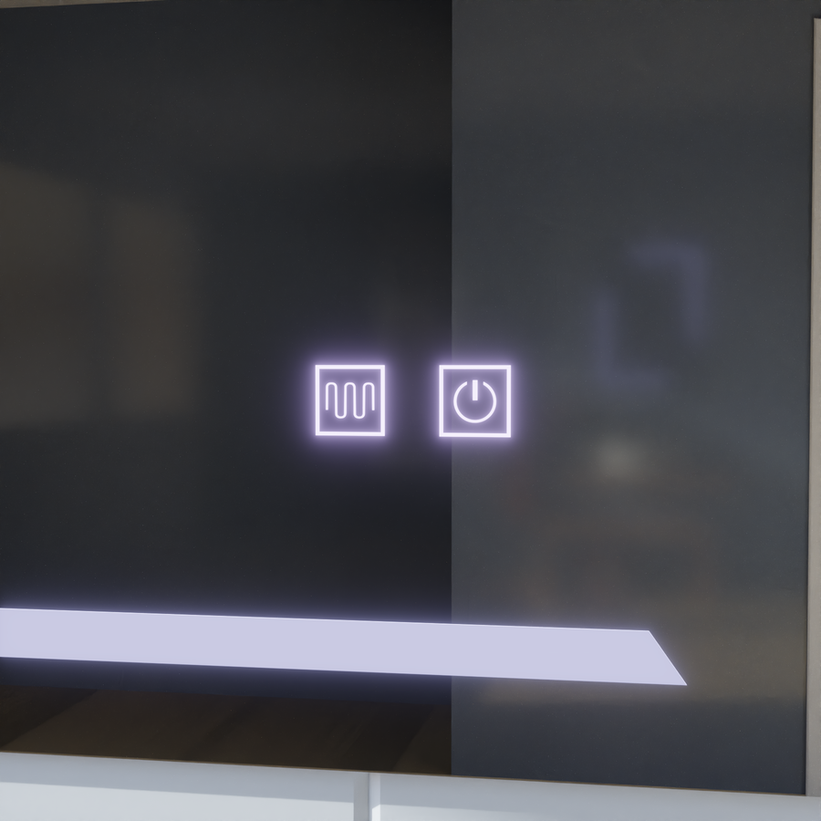 Правоъгълно LED огледало, 50x70cm, ECLISSA Touch, Demister System, Dimable