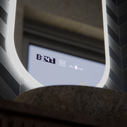 Овално светодиодно огледало, 50x100cm, Lucia Sensor Marcello, система за размразяване, часовник и термометър, подразбиращ се