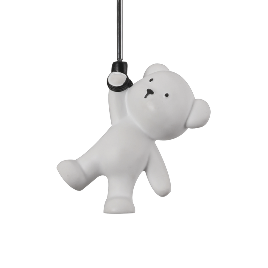 LED полилей URSULETI CP210 Globe 15 см, височина 47 см, 1xE27, окачен, метал и акрил