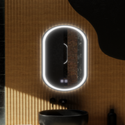 Овално LED огледало, 50x100cm, Velara Touch, система за разрушаване, подразбиращ се