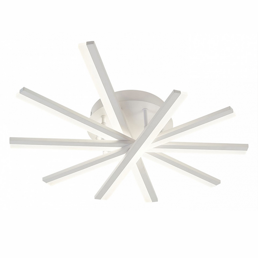 LED полилей с дистанционно управление ZOE, 67W, Студена/Топла/Неутрална светлина, Димируем, Бял