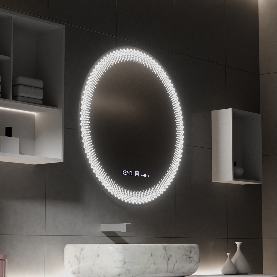 60 см кръгло LED огледало, Stellaire Touch, Disableting System, Daisy