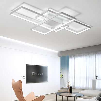 LED полилей с дистанционно управление Landyn 71W, студена/гореща/неутрална светлина, нестабилна, бяла