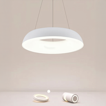 LED полилей, окачен с дистанционно управление на Киара, 74W, студена/гореща/неутрална светлина, нестабилна, бяла