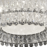 LED полилей LLC130/1CH, кристал и метал, 31 W, 1 кръг, възможност за димиране, регулируема височина, студена/топла/неутрална светлина, луксозно осветление