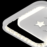 LED LED PERU 36W, 2 квадрата, студена/гореща/неутрална светлина, черно