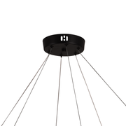 Окачен акрилен LED полилей LT760/3GD, 28W, топла/неутрална/студена светлина 3000/4000/6000K, бял, регулируема височина, метал и акрил