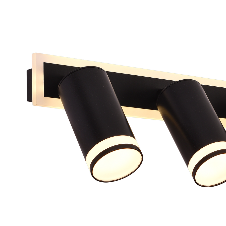 LED LED ELLEN 46W Студен/горещ/неутрален регулируем акрилен и черен метален проектор