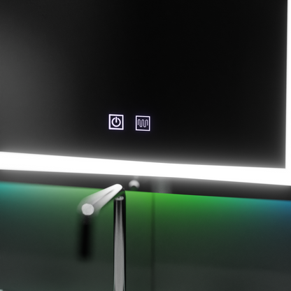 Огледален светодиоден правоъгълен 60cm Spectrum Touch RGB система за деактивиране