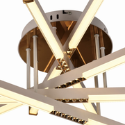 LED полилей с дистанционно управление LT182/5WH, 69W, 5 елемента, студена/топла/неутрална светлина, димируем, бял