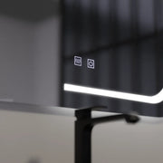 Правоъгълно LED огледало, 80x60см, Retrica Touch, система за деактивиране