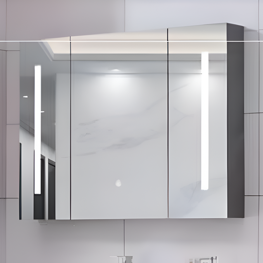Тереза ​​гардероб с LED огледало DBP125 100x70 сиво