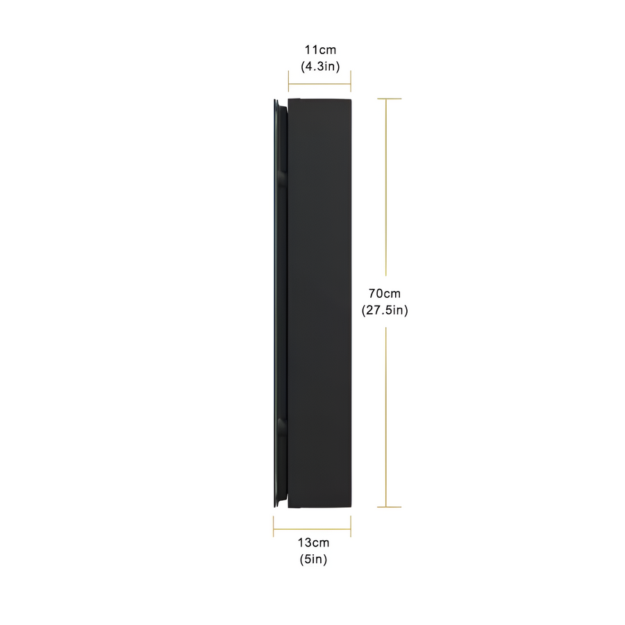 Шкаф на Хелена с LED огледало DBP120 75x70 бяло