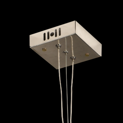 Кристален полилей CC6705/500CR 9x E14, диаметър 49 см, блестящ хром, регулируема височина